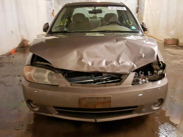 KNAFB121645307419 - 2004 KIA SPECTRA BA TAN photo 9