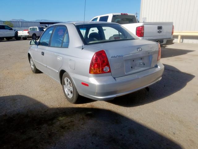 KMHCG45C03U470024 - 2003 HYUNDAI ACCENT GL  photo 3