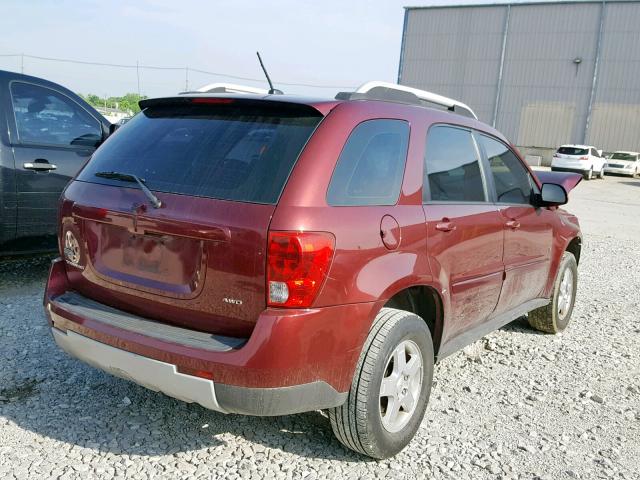 2CKDL43F186348899 - 2008 PONTIAC TORRENT RED photo 4