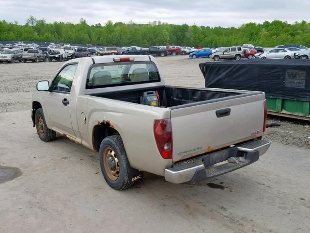 1GTCS148568180891 - 2006 GMC CANYON TAN photo 3