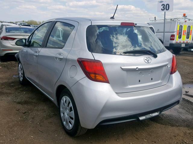 VNKKTUD33HA081648 - 2017 TOYOTA YARIS L SILVER photo 3