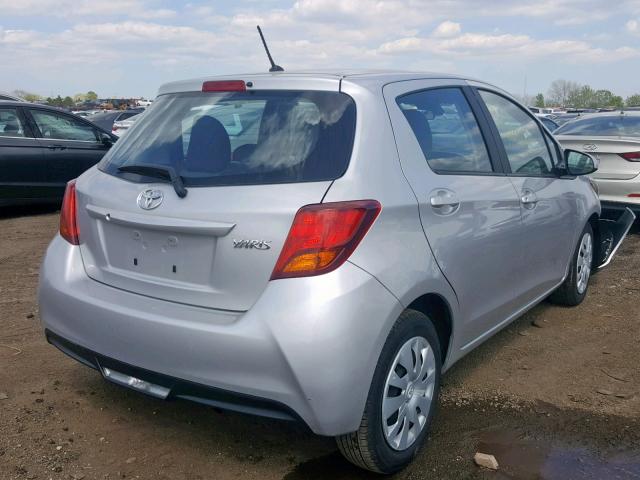 VNKKTUD33HA081648 - 2017 TOYOTA YARIS L SILVER photo 4