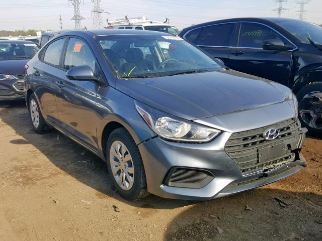 3KPC24A37JE018284 - 2018 HYUNDAI ACCENT SE GRAY photo 1