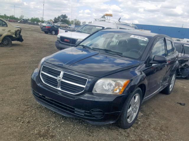 1B3HB48A89D149782 - 2009 DODGE CALIBER SX BLACK photo 2