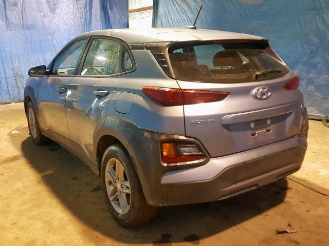 KM8K1CAAXKU282217 - 2019 HYUNDAI KONA SE GRAY photo 3