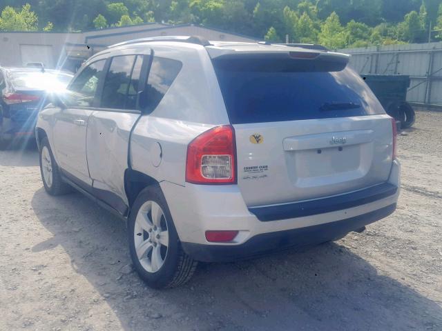 1C4NJDBB6DD192421 - 2013 JEEP COMPASS SP ვერცხლისფერი ფოტო 3