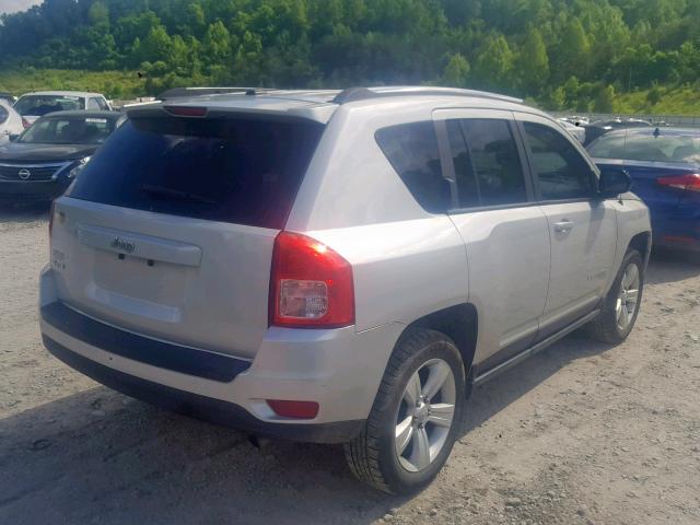 1C4NJDBB6DD192421 - 2013 JEEP COMPASS SP ვერცხლისფერი ფოტო 4