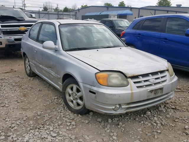 KMHCG35C65U354503 - 2005 HYUNDAI ACCENT GS SILVER photo 1