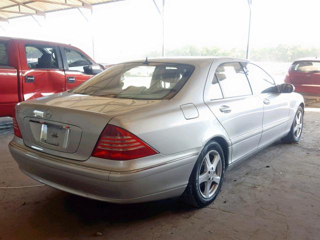 WDBNG70J74A414815 - 2004 MERCEDES-BENZ S 430 SILVER photo 4