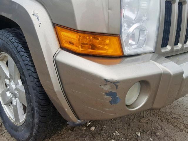 1J8HG48K06C271779 - 2006 JEEP COMMANDER BEIGE photo 9
