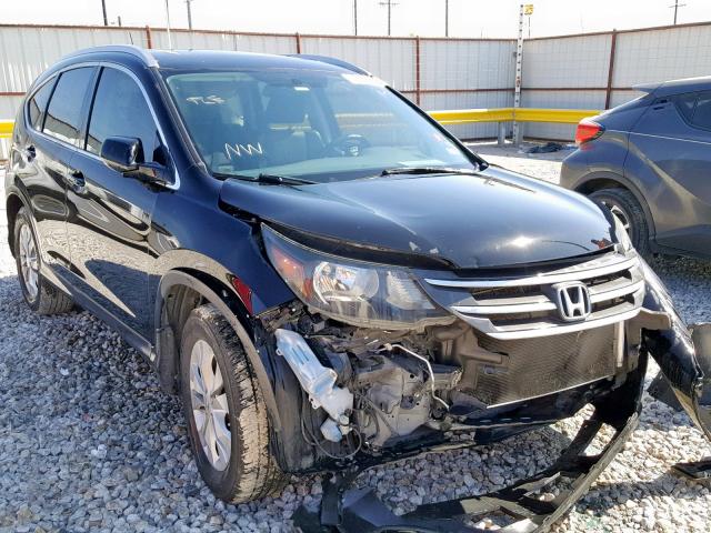 JHLRM3H78CC009744 - 2012 HONDA CR-V EXL BLACK photo 1