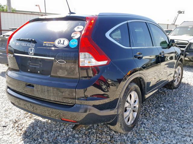 JHLRM3H78CC009744 - 2012 HONDA CR-V EXL BLACK photo 4