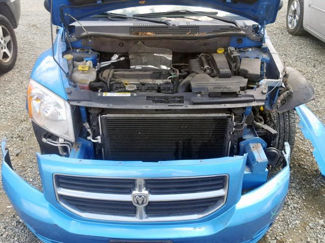 1B3HB48B58D555056 - 2008 DODGE CALIBER SX BLUE photo 7