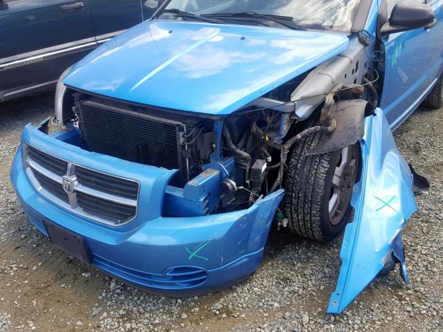 1B3HB48B58D555056 - 2008 DODGE CALIBER SX BLUE photo 9