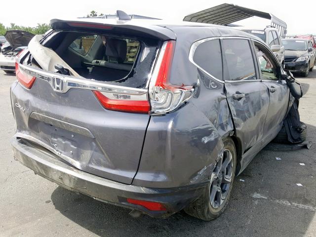 5J6RW1H85HL009917 - 2017 HONDA CR-V EXL CHARCOAL photo 4