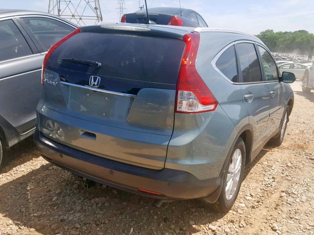 5J6RM3H71CL005803 - 2012 HONDA CR-V EXL BLUE photo 4