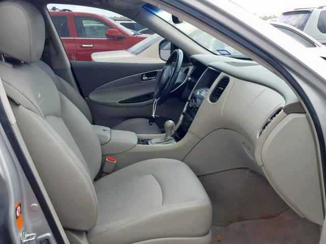 JNKAJ09E48M303057 - 2008 INFINITI EX35 BASE SILVER photo 5