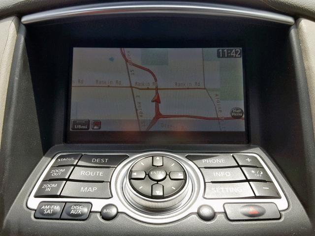 JNKAJ09E48M303057 - 2008 INFINITI EX35 BASE SILVER photo 9