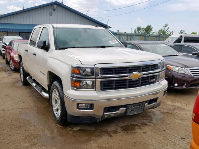 3GCUKREC5EG114128 - 2014 CHEVROLET SILVERADO WHITE photo 1