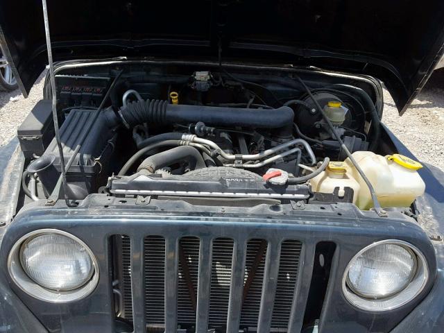 1J4FA49S06P723408 - 2006 JEEP WRANGLER / GREEN photo 7