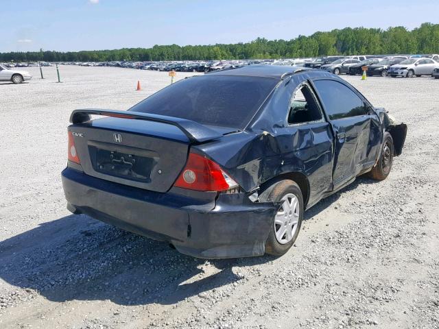 1HGEM221X4L040555 - 2004 HONDA CIVIC DX V BLACK photo 4