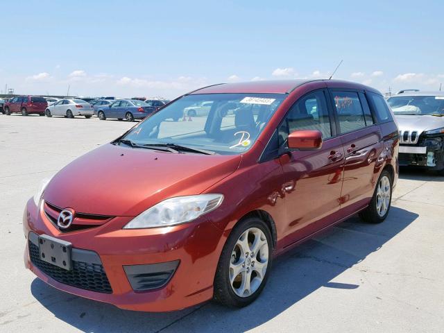 JM1CR2W3XA0385617 - 2010 MAZDA 5 RED photo 2