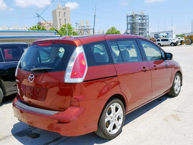 JM1CR2W3XA0385617 - 2010 MAZDA 5 RED photo 4