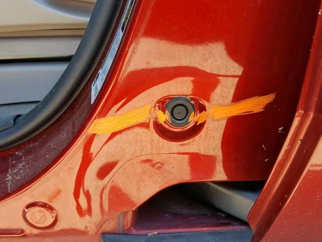 JM1CR2W3XA0385617 - 2010 MAZDA 5 RED photo 9