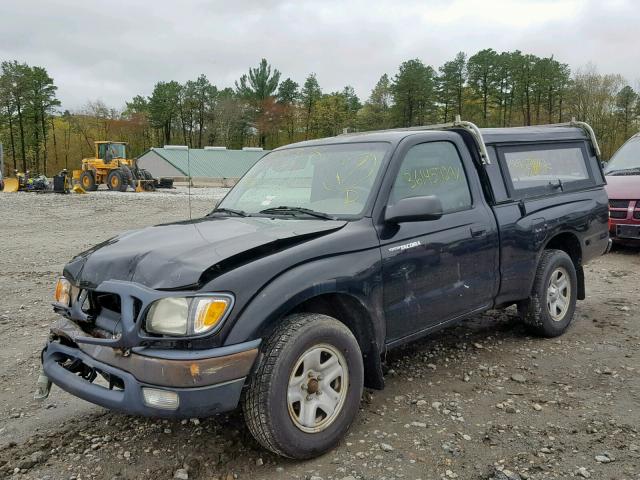 5TENL42N14Z457130 - 2004 TOYOTA TACOMA BLACK photo 2