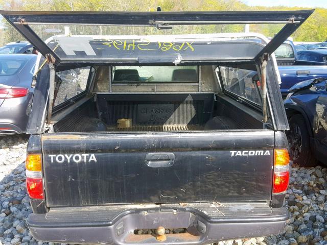 5TENL42N14Z457130 - 2004 TOYOTA TACOMA BLACK photo 6