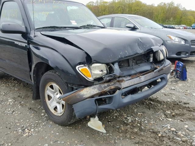 5TENL42N14Z457130 - 2004 TOYOTA TACOMA BLACK photo 9