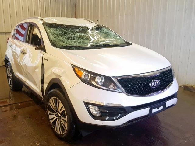 KNDPCCAC6E7668013 - 2014 KIA SPORTAGE E WHITE photo 1