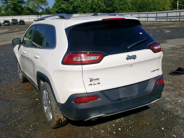 1C4PJMDB1GW202531 - 2016 JEEP CHEROKEE L WHITE photo 3