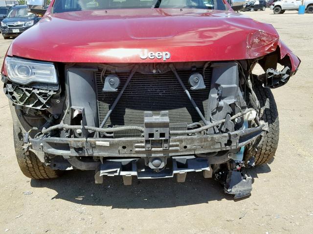 1C4RJFJG3EC355124 - 2014 JEEP GRAND CHER RED photo 9