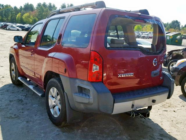 5N1AN08U69C511507 - 2009 NISSAN XTERRA X RED photo 3