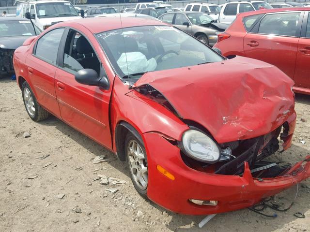 1B3ES56C22D609294 - 2002 DODGE NEON ES RED photo 1