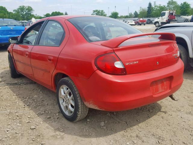 1B3ES56C22D609294 - 2002 DODGE NEON ES RED photo 3