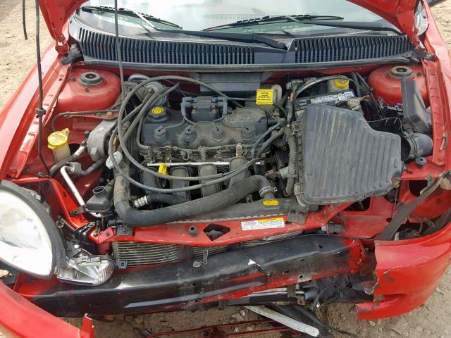 1B3ES56C22D609294 - 2002 DODGE NEON ES RED photo 7