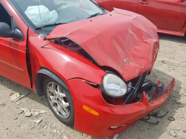 1B3ES56C22D609294 - 2002 DODGE NEON ES RED photo 9