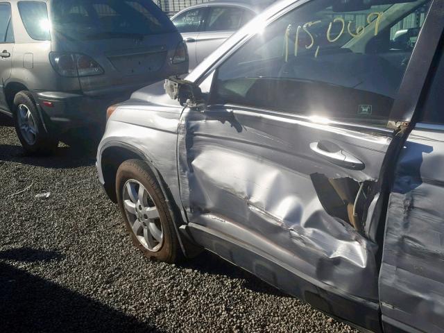 5J6RE3H72AL004881 - 2010 HONDA CR-V EXL SILVER photo 10