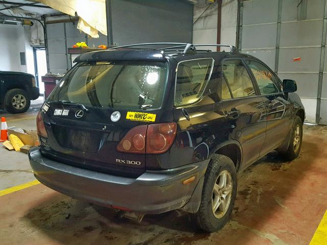 JT6GF10U4X0010599 - 1999 LEXUS RX 300 BLACK photo 4