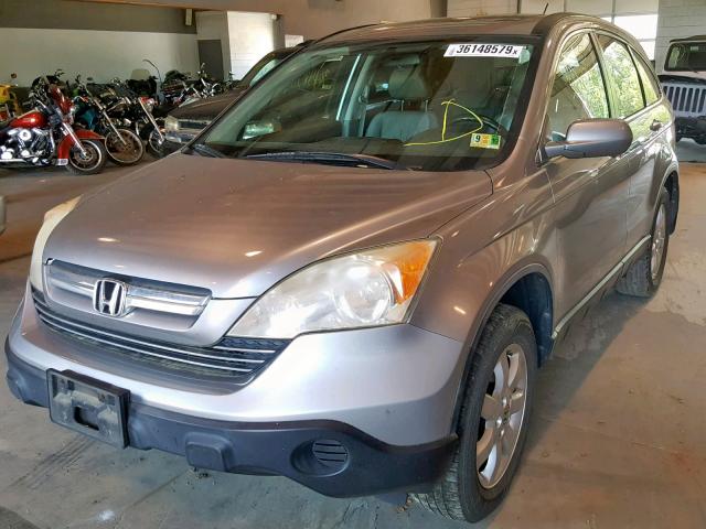 JHLRE38768C054640 - 2008 HONDA CR-V EXL SILVER photo 2