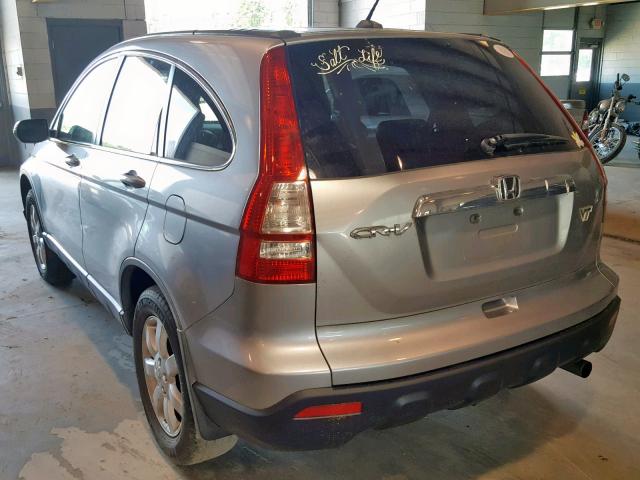 JHLRE38768C054640 - 2008 HONDA CR-V EXL SILVER photo 3