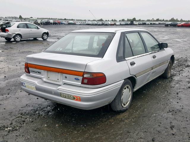 1FAPP14J9PW253141 - 1993 FORD ESCORT LX SILVER photo 4