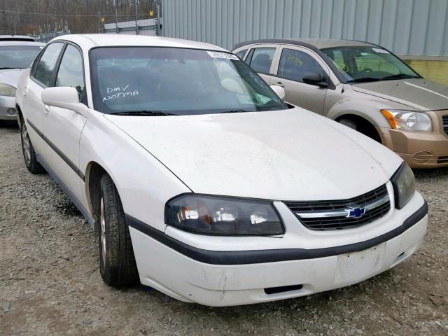 2G1WF55K049447836 - 2004 CHEVROLET IMPALA WHITE photo 1