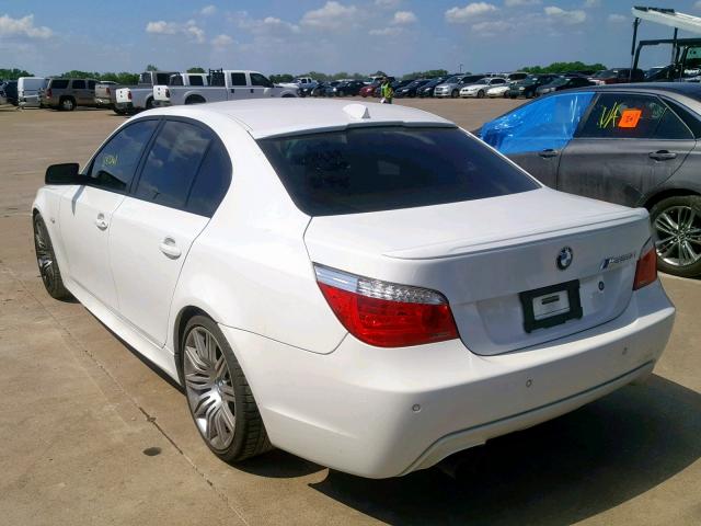 WBANW53518CT51094 - 2008 BMW 550 I WHITE photo 3