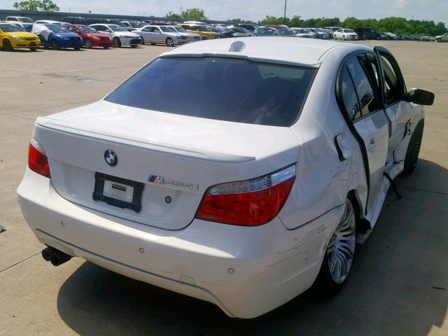 WBANW53518CT51094 - 2008 BMW 550 I WHITE photo 4