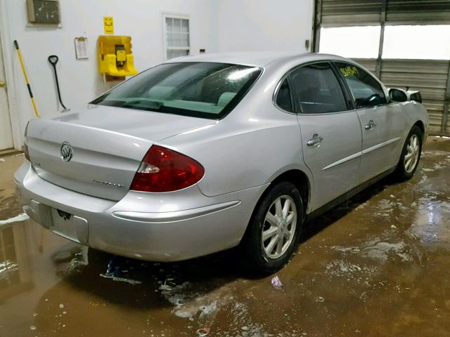2G4WC532851306253 - 2005 BUICK LACROSSE C SILVER photo 4