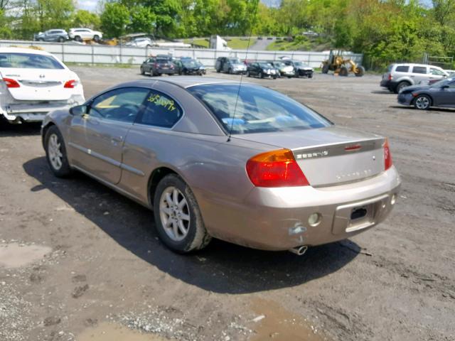 4C3AG42H52E017492 - 2002 CHRYSLER SEBRING LX TAN photo 3