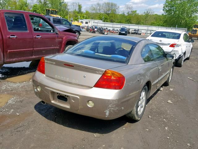 4C3AG42H52E017492 - 2002 CHRYSLER SEBRING LX TAN photo 4